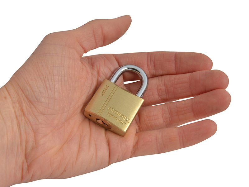 Faithfull Brass Padlock 30mm 3 Keys FAIPLB30