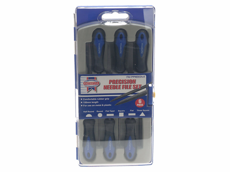 Faithfull Precision Needle File Set 6 Piece FAIPPNEEDLE