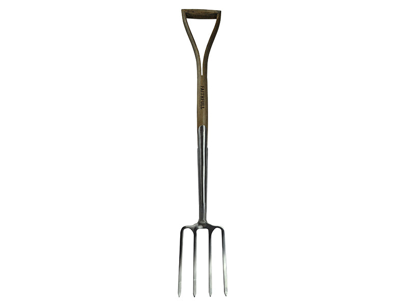 Faithfull Prestige Stainless Steel Digging Fork Ash Handle FAIPRESDFSS