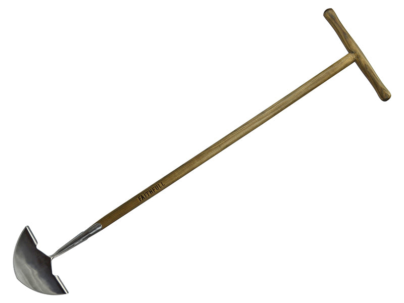 Faithfull Prestige Stainless Steel Edging Iron Ash Handle FAIPRESEISS
