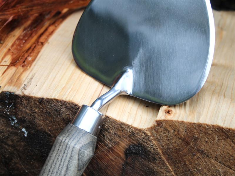 Faithfull Prestige Stainless Steel Dutch Trowel with Ash Handle FAIPRESHTDUT