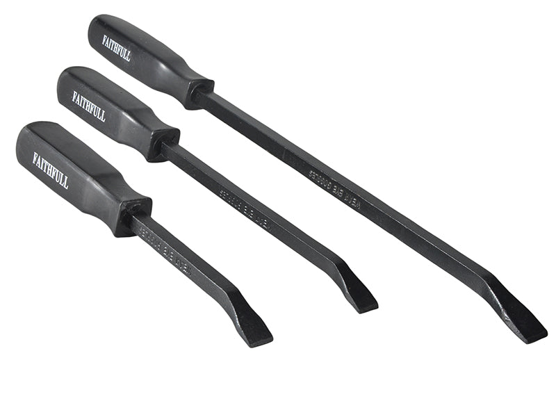 Faithfull Mechanic's Pry Bar Set, 3 Piece 210, 300 & 450mm FAIPRYSET3