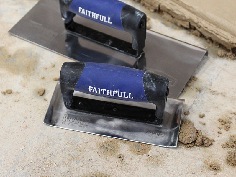 Faithfull Prestige Edging Trowel 6 x 3in FAIPTEDG6SS