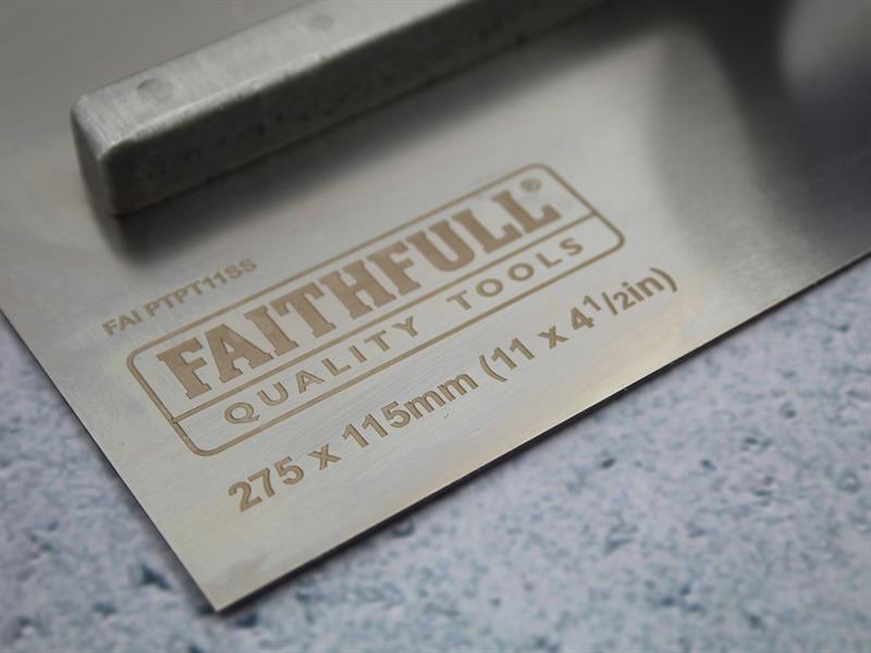 Faithfull Prestige Plastering Trowel 275 x 115mm (11 x 4.1/2in) FAIPTPT11SS