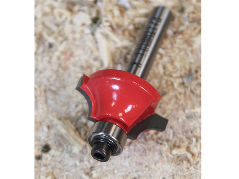 Faithfull Router Bit TCT 6.3mm Rounding Over 1/4in Shank FAIRB112