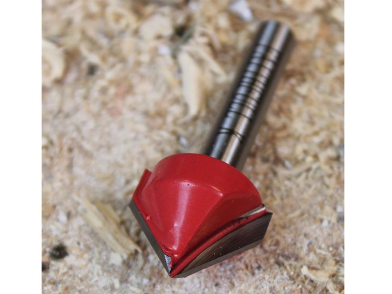 Faithfull Router Bit TCT V-Groove 13.0mm x 19.1mm 1/4in Shank FAIRB51