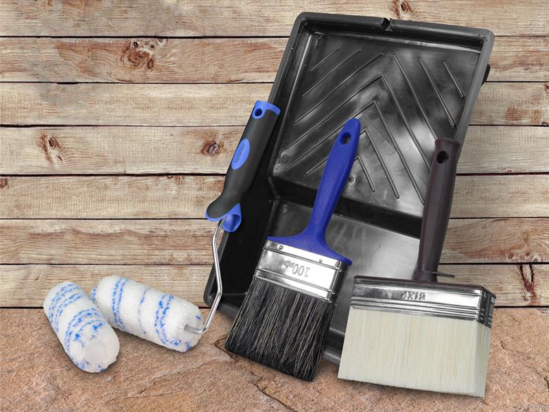 Faithfull Wood Care Paint Brush & Roller Kit, 6 Piece FAIRKITWOOD