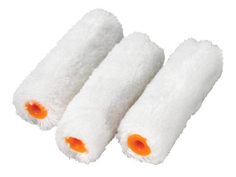 Faithfull Medium Pile Mini Roller Refills 100mm (4in) Pack of 10 FAIRMINI10M