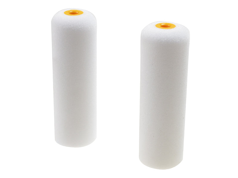 Faithfull Foam Mini Roller Refills 100mm (4in) Pack of 2 FAIRMINI2F