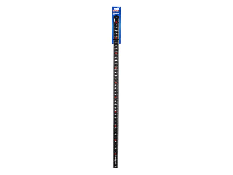 Faithfull Matt Black Stainless Steel Measuring Rule 1000mm FAIRUL1000MB