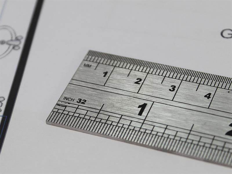 Faithfull Steel Rule 1m / 39in x 30mm FAIRULE1000S