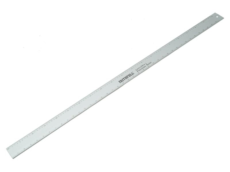 Faithfull Aluminium Flat Rule 1m/39in FAIRULE1000
