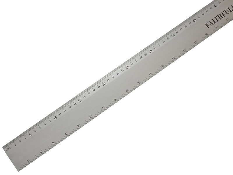 Faithfull Aluminium Flat Rule 1m/39in FAIRULE1000