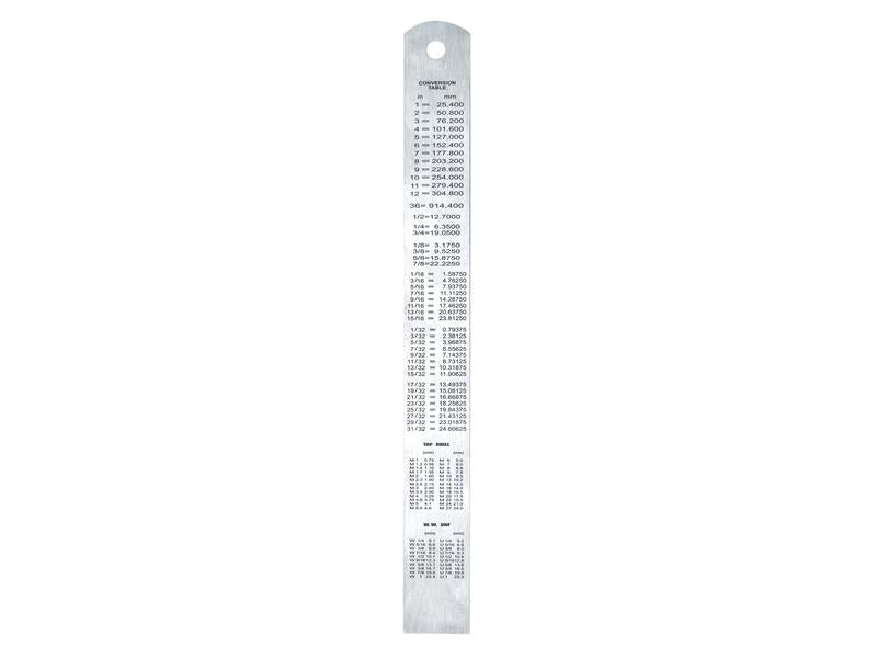 Faithfull Steel Rule 150mm / 6in x 19mm FAIRULE150SS