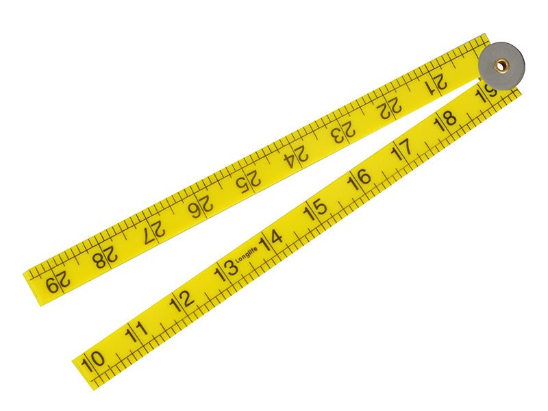 Faithfull Folding Rule Yellow ABS Plastic 1m / 39in FAIRULEFOLD