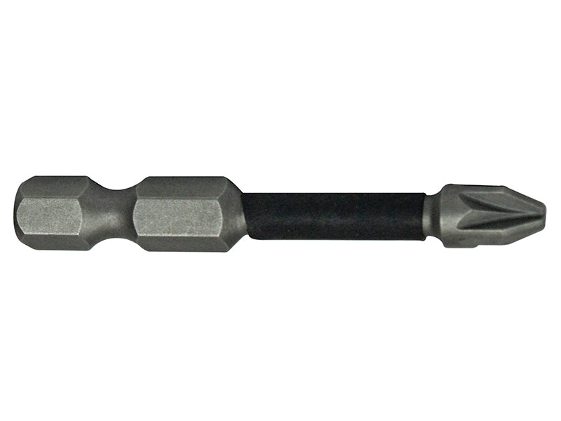 Faithfull Pozi Impact Screwdriver Bits PZ3 x 50mm (Pack 3) FAISBPZ350IM
