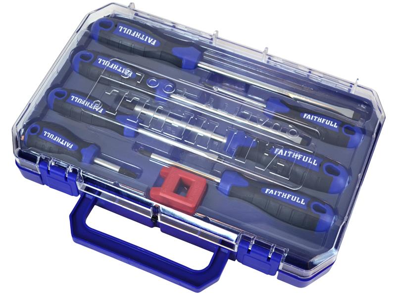 Faithfull Soft Grip Screwdriver Set, 8 Piece FAISDSET8PRO