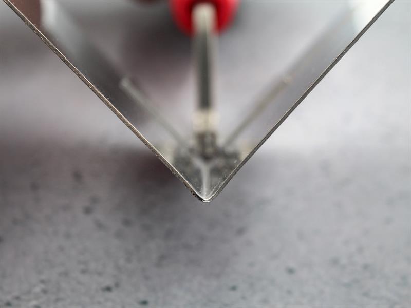 Faithfull Internal Corner Trowel Stainless Steel Soft Grip Handle 4 x 3 x 3in FAISGTCINTSS