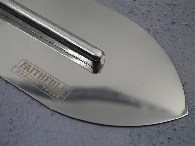 Faithfull Flooring Trowel Stainless Steel Soft Grip Handle 16 x 4in FAISGTFL16SS