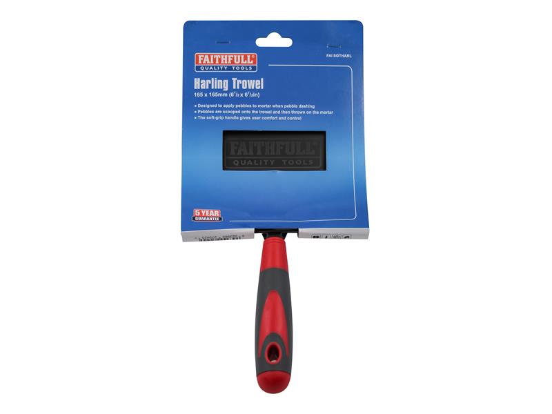 Faithfull Harling Trowel Soft Grip Handle 6.1/2in² FAISGTHARL