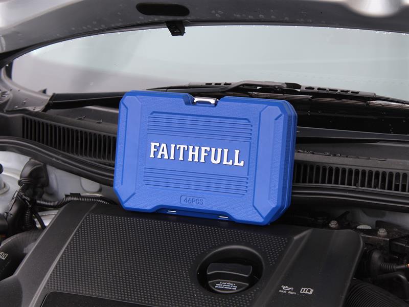 Faithfull 1/4in Drive Socket Set, 46 Piece FAISOC1446MN