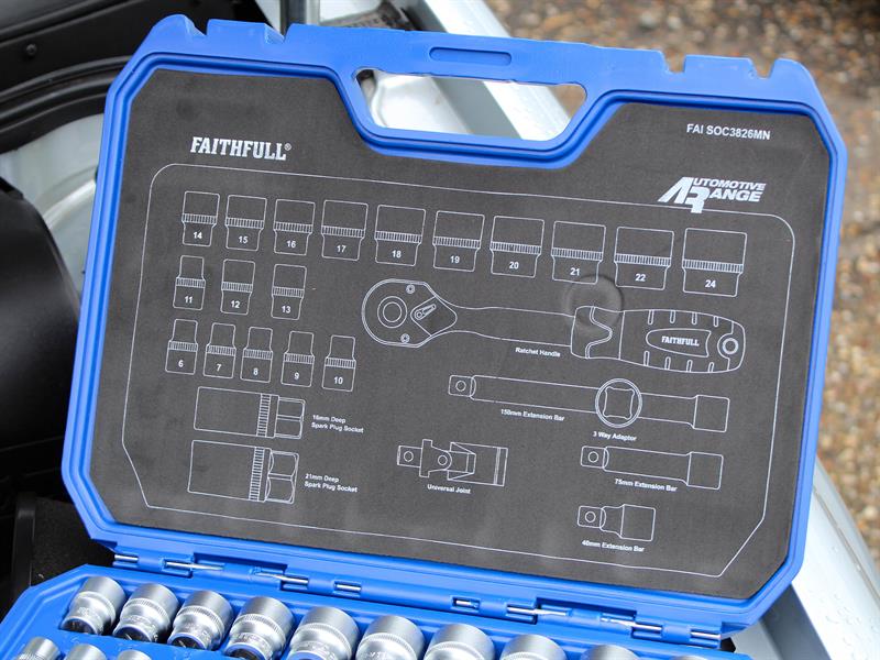 Faithfull 3/8in Drive Socket Set, 26 Piece FAISOC3826MN