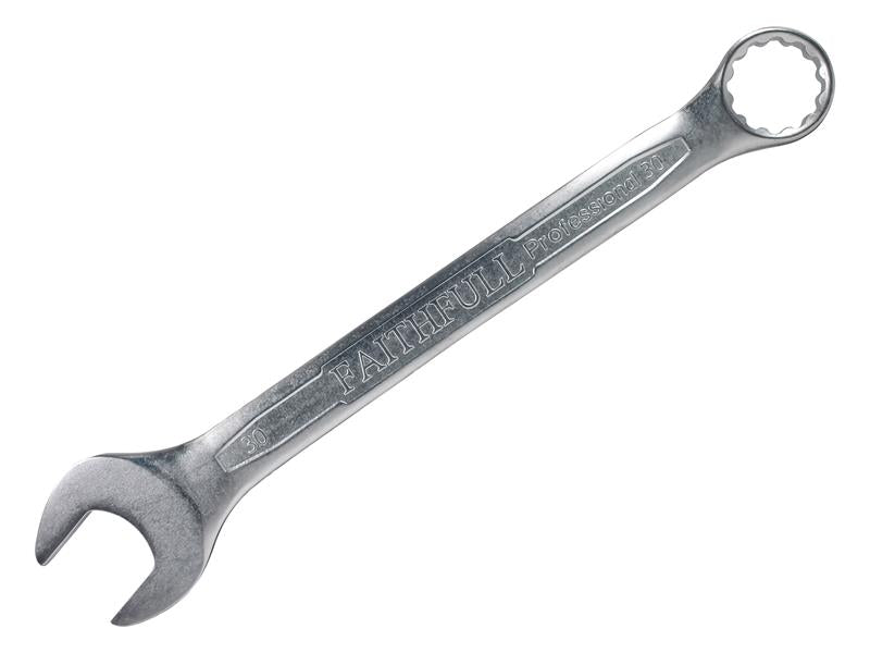 Faithfull Combination Spanner CV Satin Finish 30mm FAISPAC30
