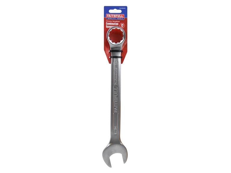 Faithfull Combination Spanner CV Satin Finish 34mm FAISPAC34