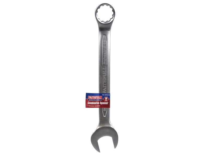 Faithfull Combination Spanner CV Satin Finish 36mm FAISPAC36
