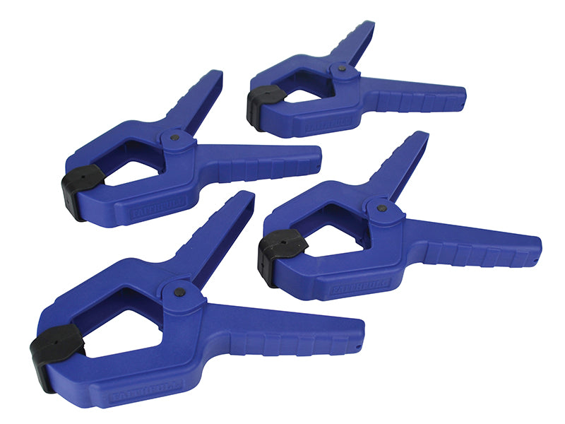 Faithfull Spring Clamp 75mm (3in) (Pack 4) FAISPCL3