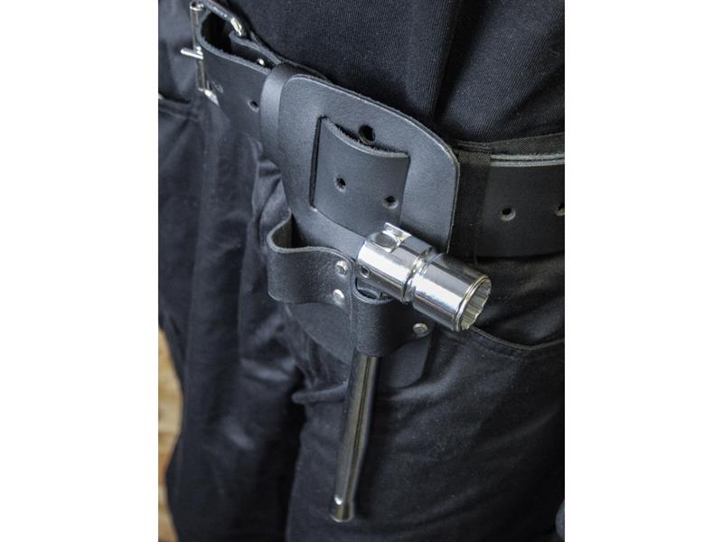 Faithfull Double Scaffold Spanner Holder Belt Fitting Leather FAISSHDB