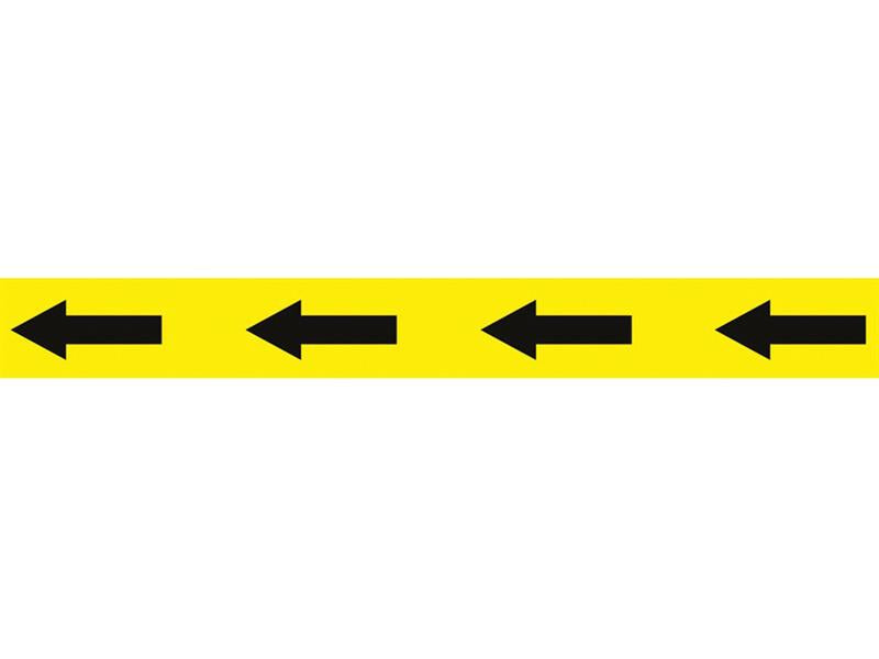 Faithfull Laminated Self-Adhesive Hazard Tape Arrows Black/Yellow 50mm x 33m FAITAPEHAZAR