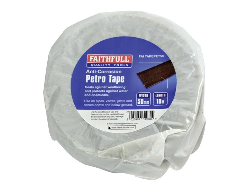 Faithfull Petro Anti-Corrosion Tape 50mm x 10m FAITAPEPET50