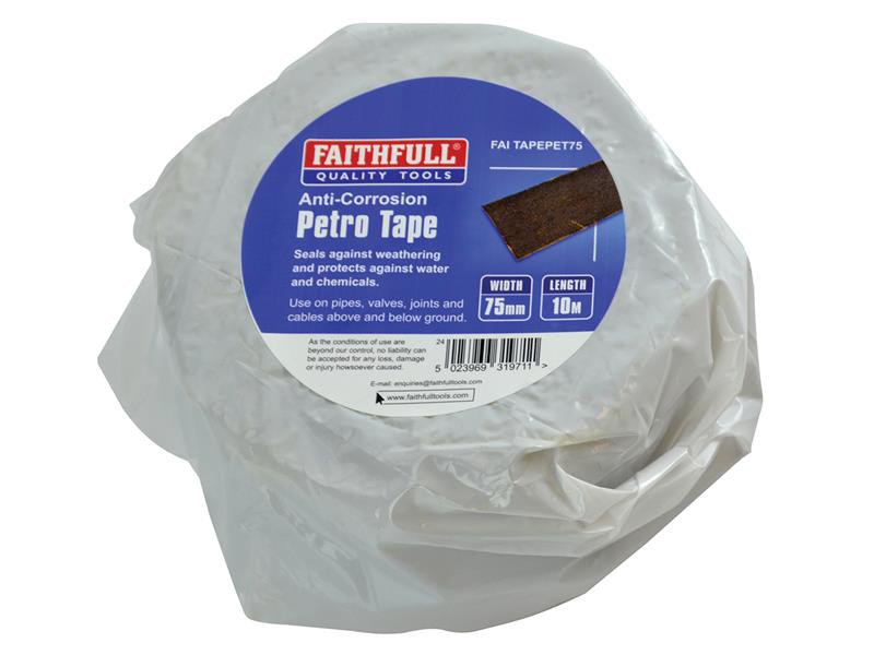 Faithfull Petro Anti-Corrosion Tape 75mm x 10m FAITAPEPET75