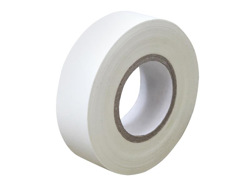 Faithfull PVC Electrical Tape White 19mm x 20m FAITAPEPVCW