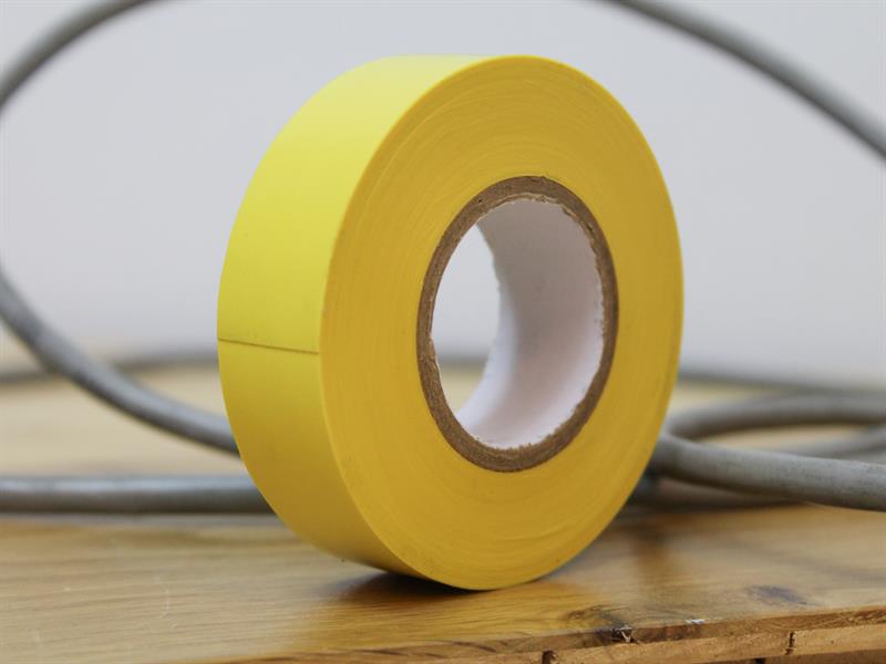 Faithfull PVC Electrical Tape Yellow 19mm x 20m FAITAPEPVCY