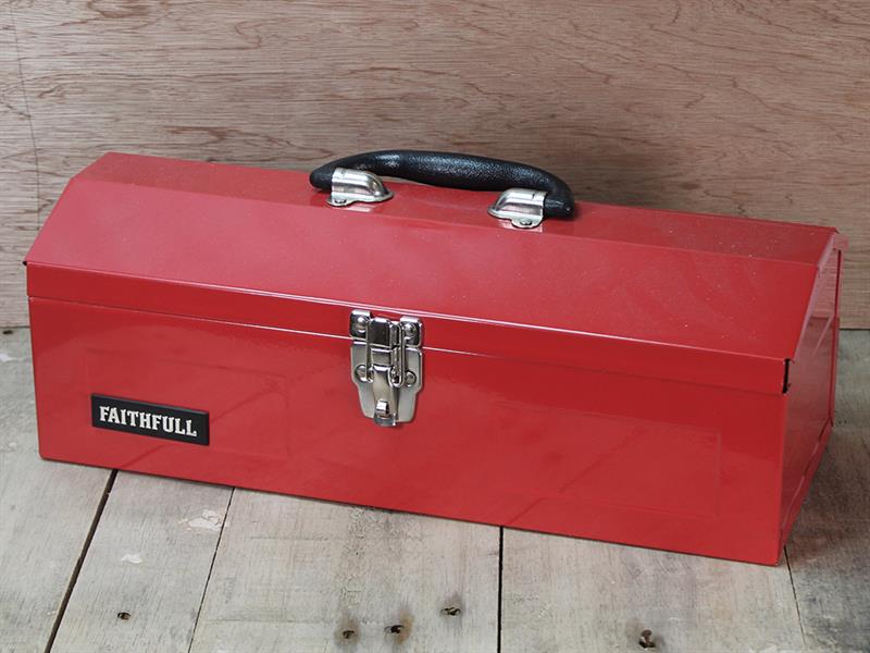Faithfull Metal Barn Toolbox 42cm (16in) FAITBB16