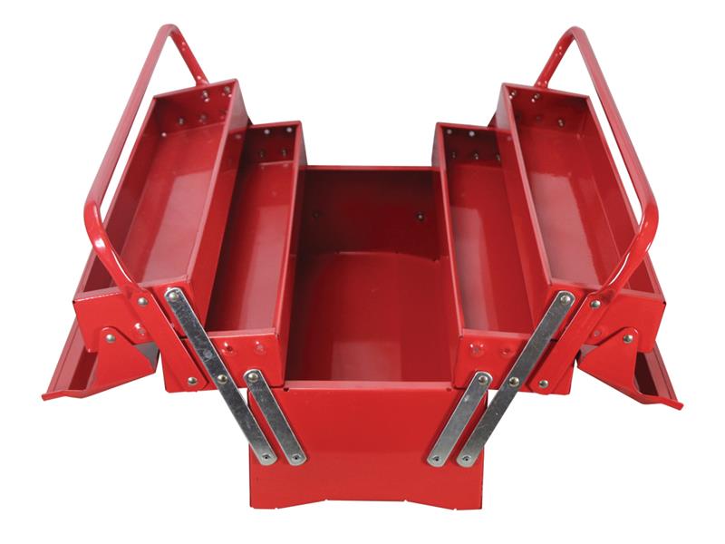 Faithfull Metal Cantilever Toolbox - 5 Tray 40cm (16in) FAITBC517