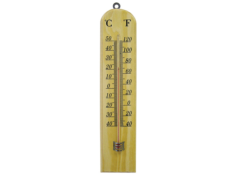Faithfull Wall Thermometer - Wood 260mm FAITHWOODSM