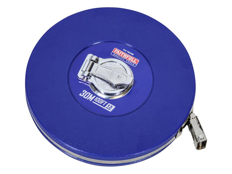 Faithfull Rounded Long Tape 30m/100ft (Width 13mm) FAITM30M