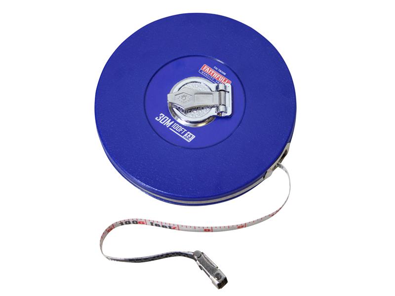 Faithfull Rounded Long Tape 30m/100ft (Width 13mm) FAITM30M