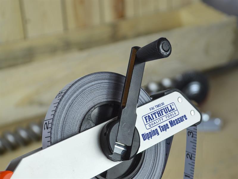 Faithfull Dipping Tape Measure with Weight 30m/100ft FAITMD30