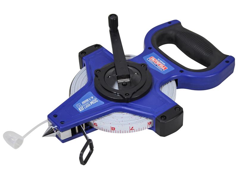 Faithfull Fast Rewind Open Long Tape 30m/100ft (Width 13mm) FAITMFG30N