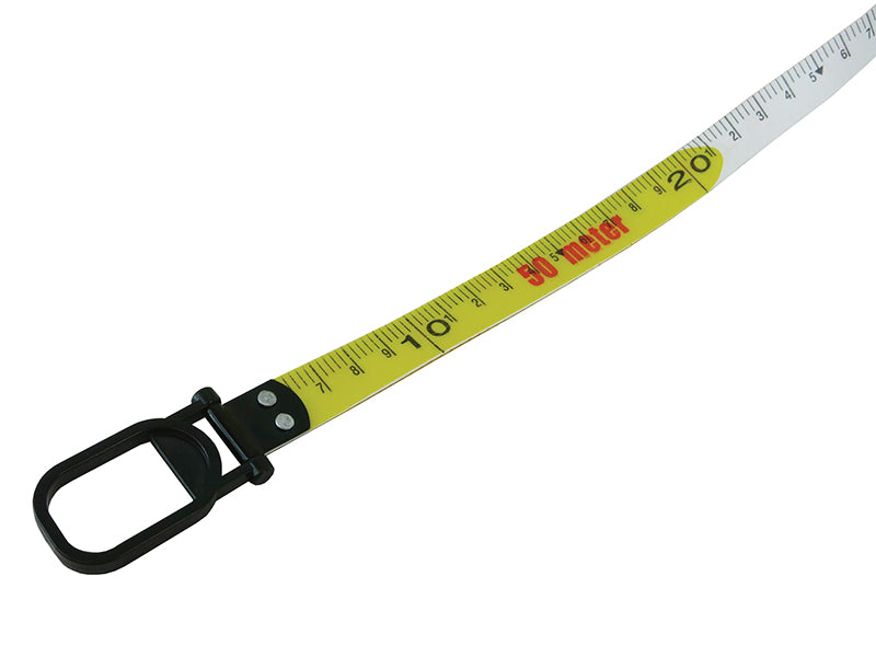 Faithfull Geared Fibreglass Tape 50m/165ft (Width 15mm) FAITMFG50