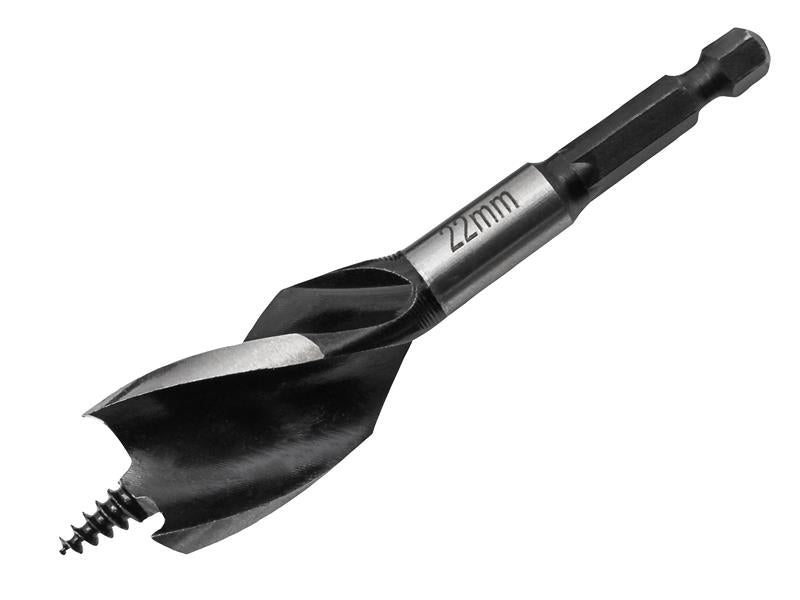 Faithfull Stubby Tri-Point Speed Auger Bit 22mm FAITPAS22
