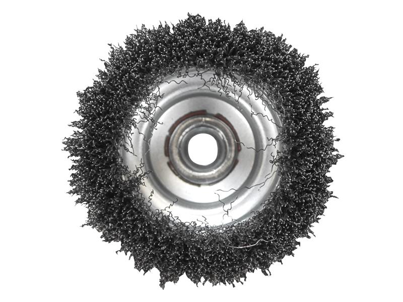 Faithfull Wire Cup Brush 100mm M14x2, 0.30mm Stainless Steel Wire FAIWBC100S
