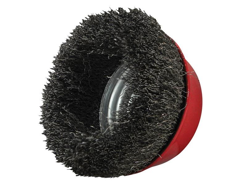 Faithfull Wire Cup Brush 75mm M14x2, 0.30mm Steel Wire FAIWBC75