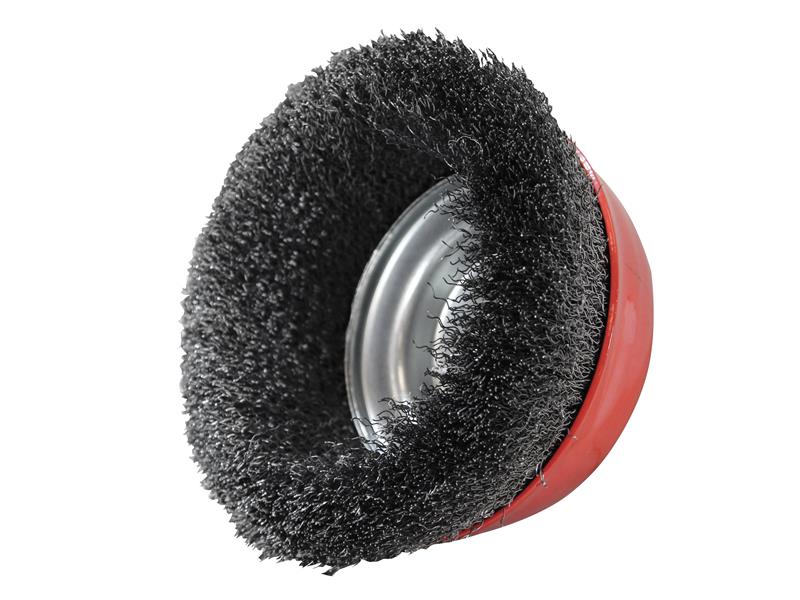 Faithfull Wire Cup Brush 125mm M14x2, 0.30mm Steel Wire FAIWBC125