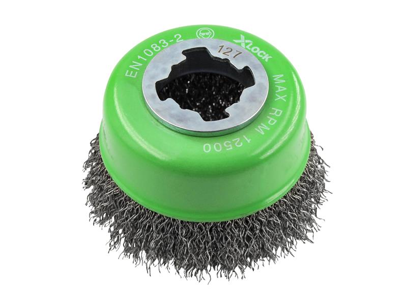 Faithfull Stainless Steel Wire Cup Brush 75mm M14x2, 0.30mm FAIWBC75SSXL
