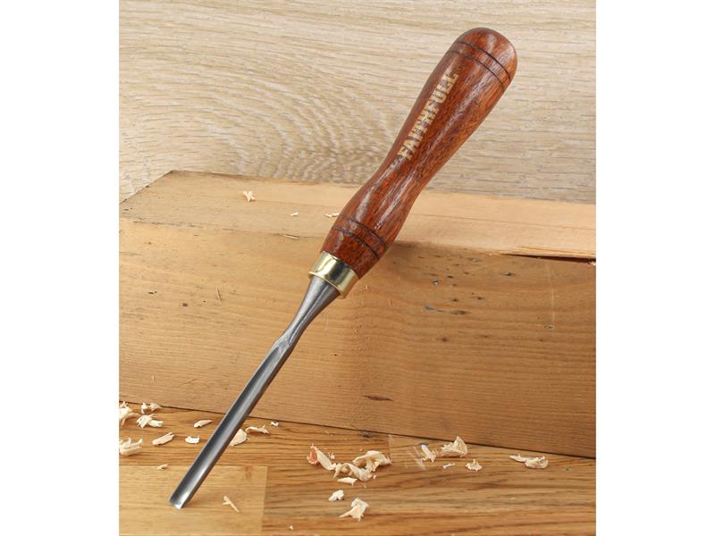 Faithfull FSC Straight Gouge Carving Chisel 6.3mm (1/4in) FAIWCARV1F
